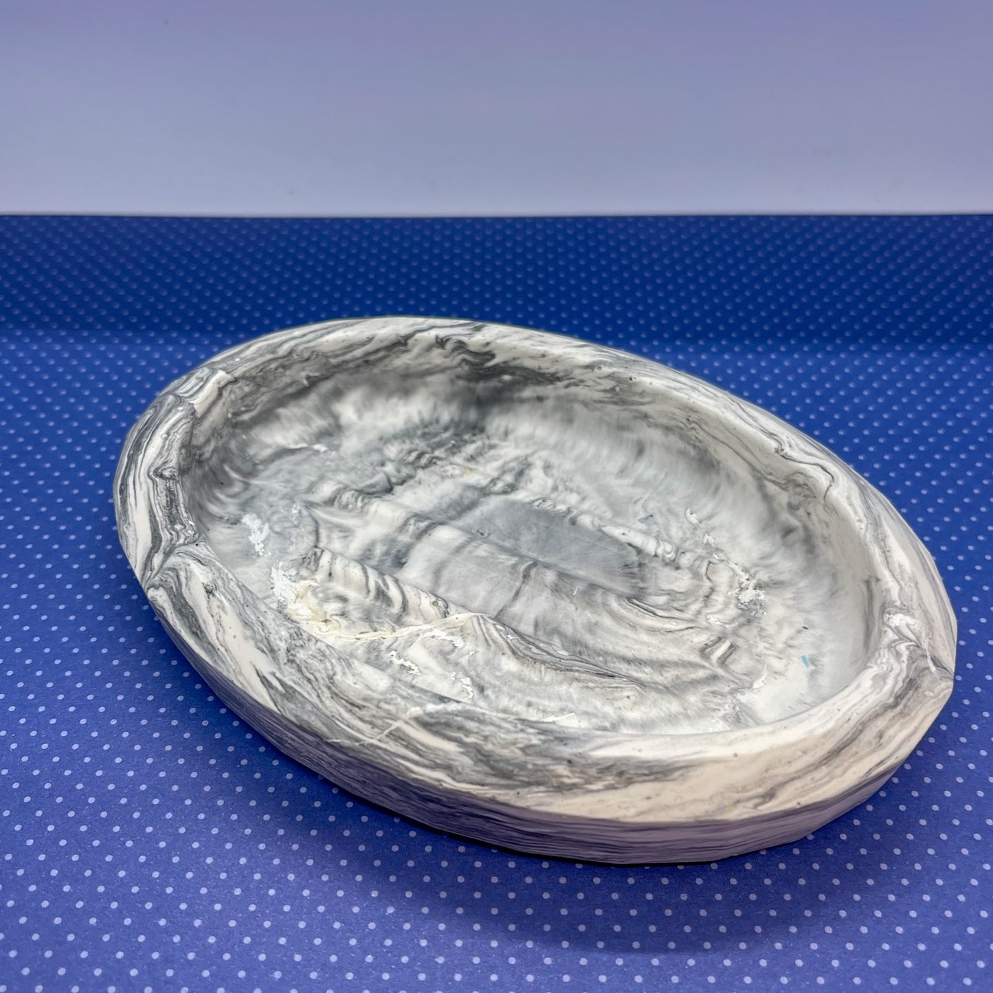 zeepbakje - wit/zwart marble