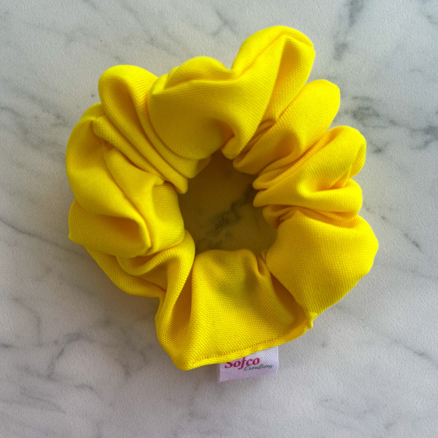 scrunchie - geel