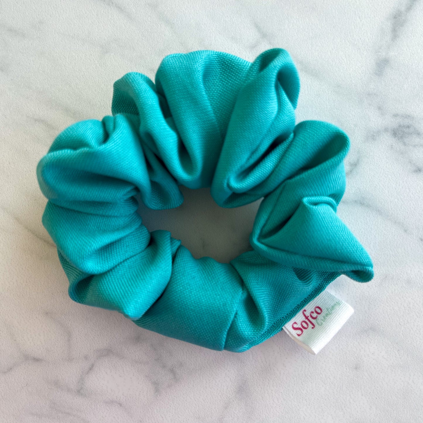 scrunchie - aqua groen