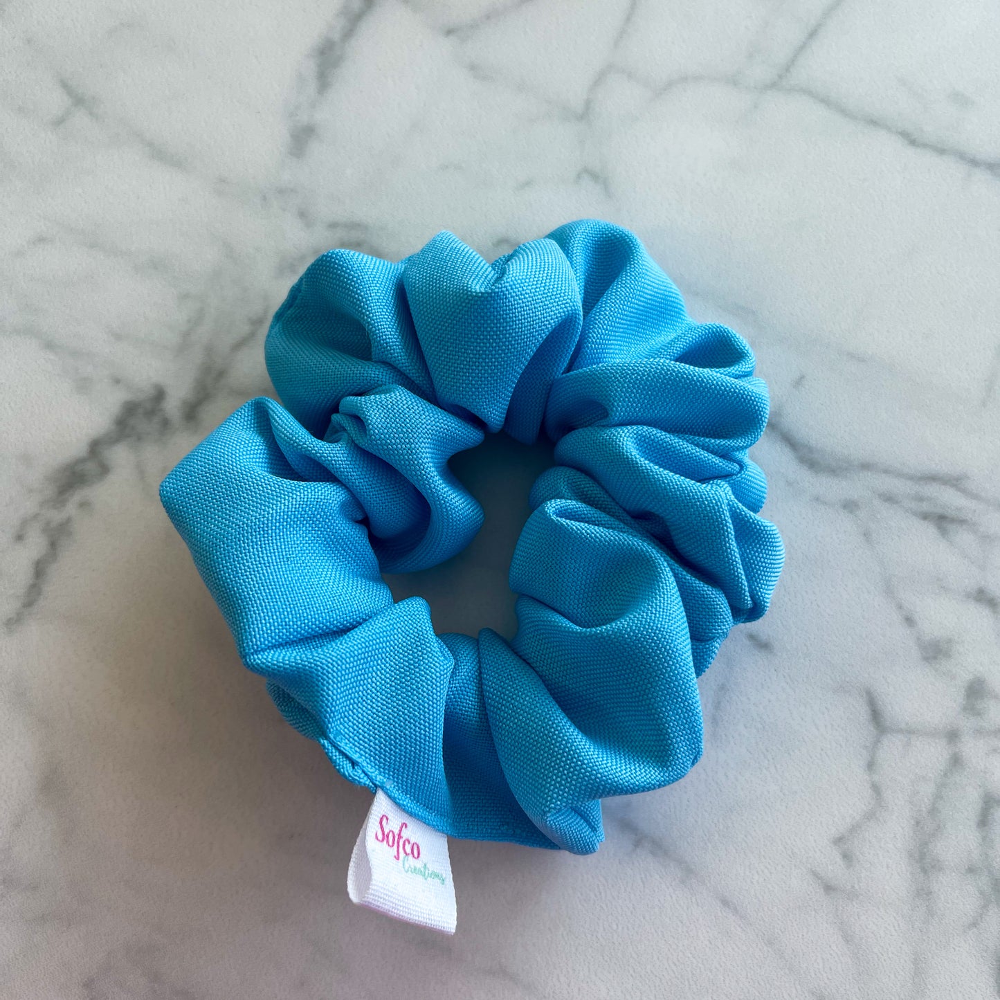 scrunchie - blauw