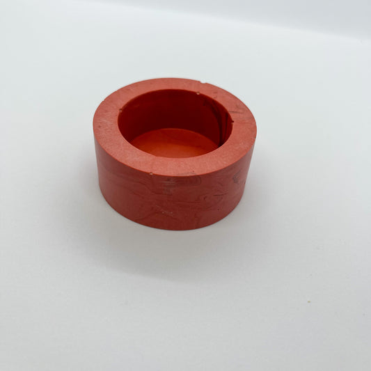 theelichthouder - baksteen rood/donker rood marble